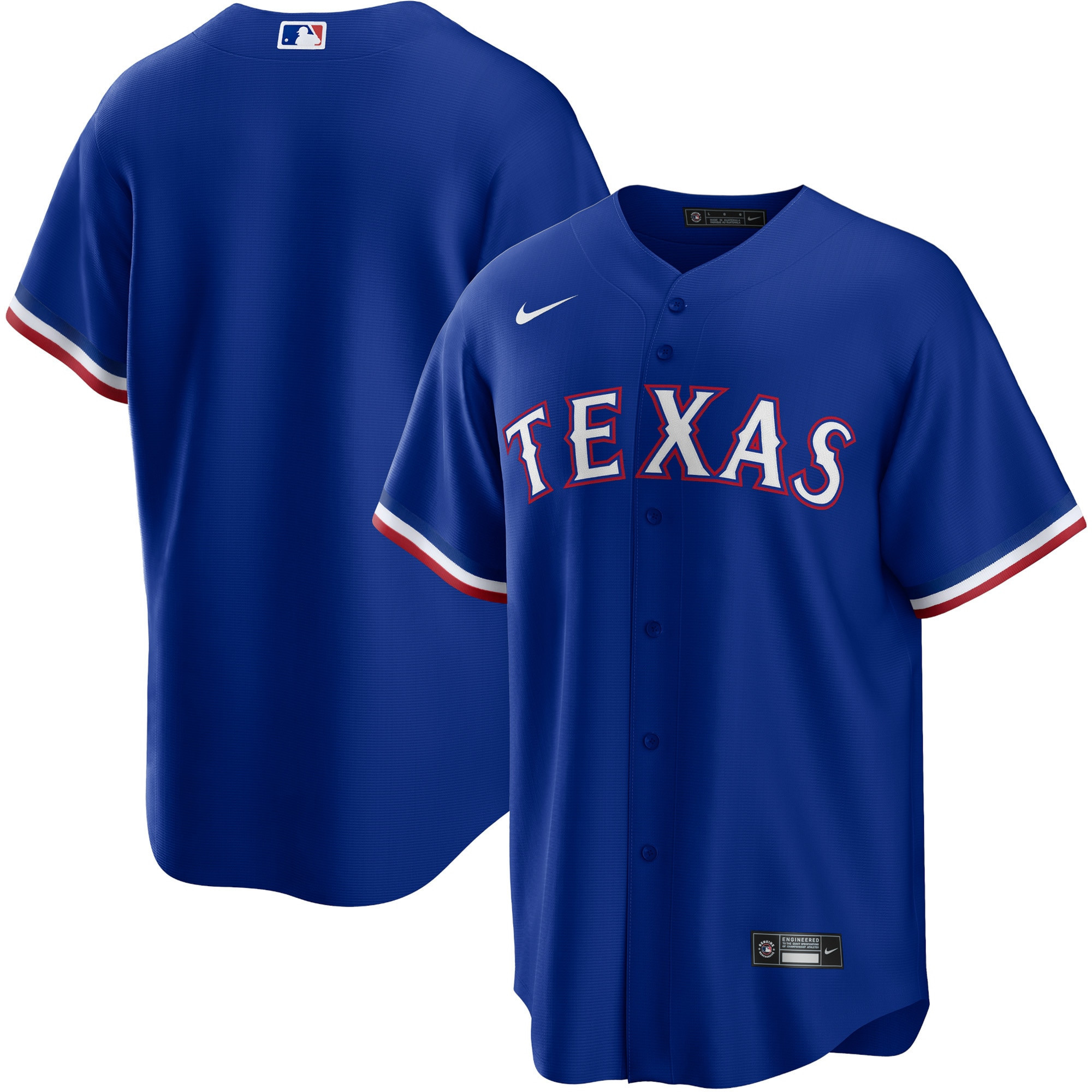 Texas Rangers Alternate Replica Team Logo Jersey – Royal MLB