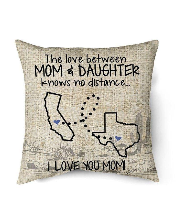 The Love Between Mom And Daughter Knows No Distance – Gift For Mom, Best Idea Home Decor – Pillowcase