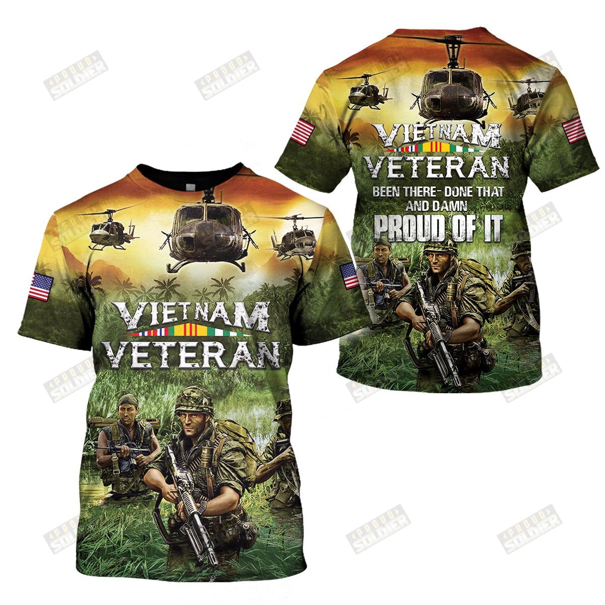 3D All-Over Printed “Vietnam Veteran” (Hc-Nq70)