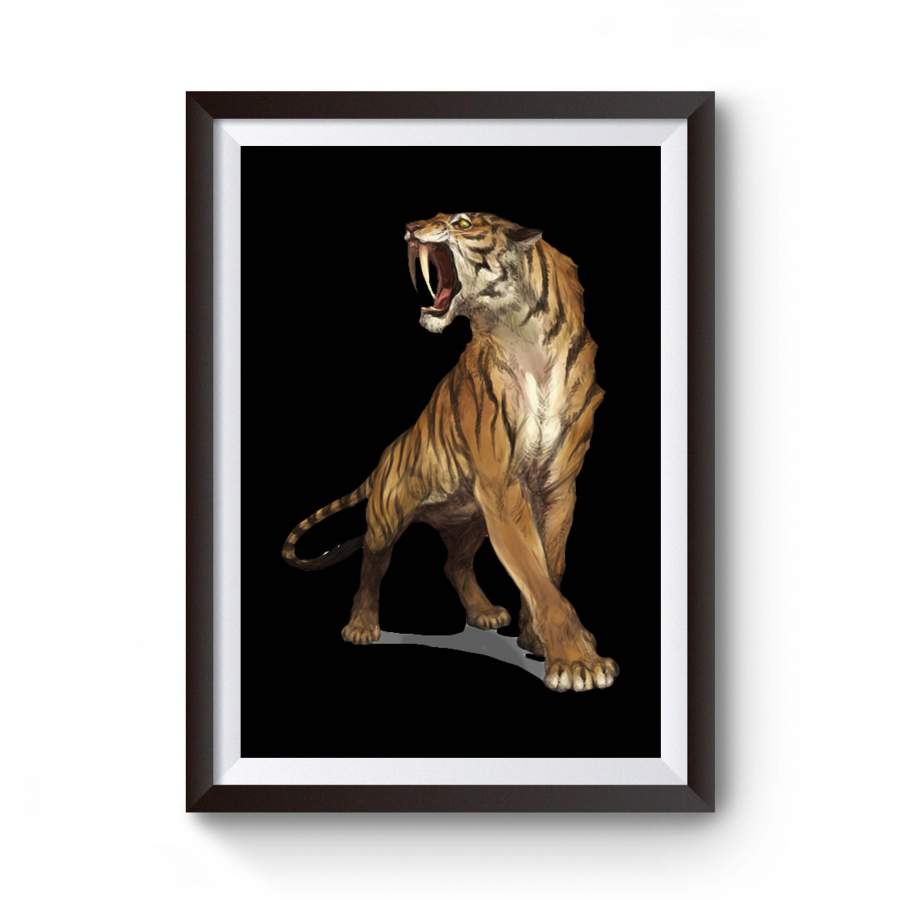 Tiger Illustration Animal Art David Colman Poster