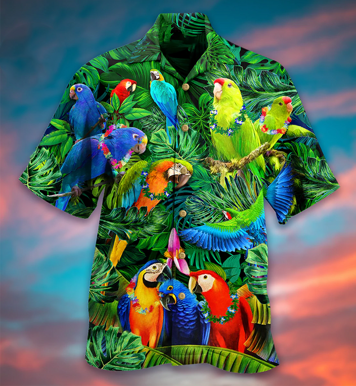 Parrot Couple Love Happiness Hawaii Shirt Ha9576