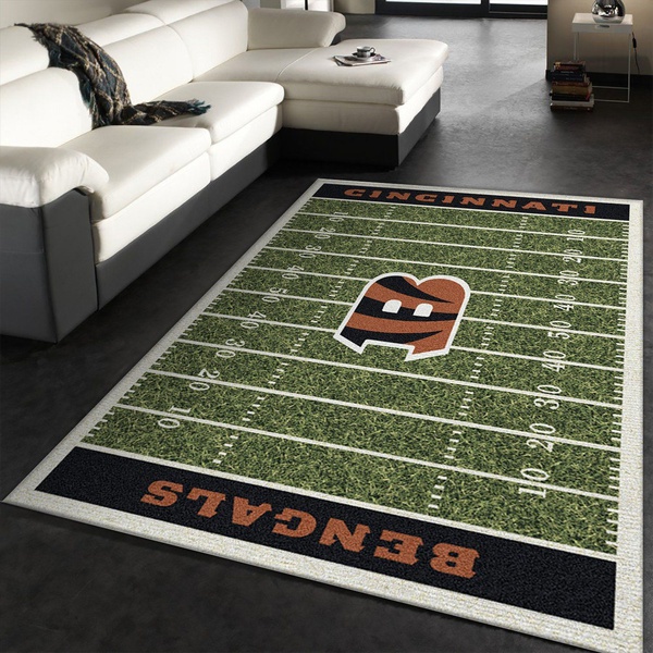 Homefield Cincinnati Bengals Area Rug For Christmas Living Room Rug Home Us Decor