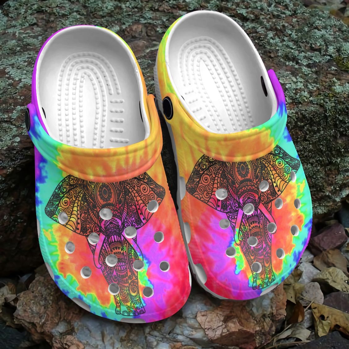 Elephant Personalized Clog, Custom Name, Text, Color, Number Fashion Style For Women, Men, Kid, Print 3D Cool Elephant