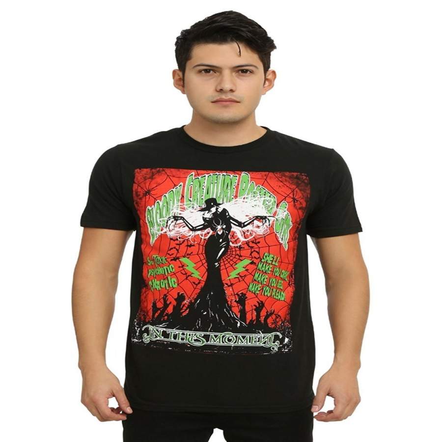 In This Moment Bloody Creature Poster Mens T-Shirt Loose Short Sleeve Summer Fashion Men’S T-Shirt