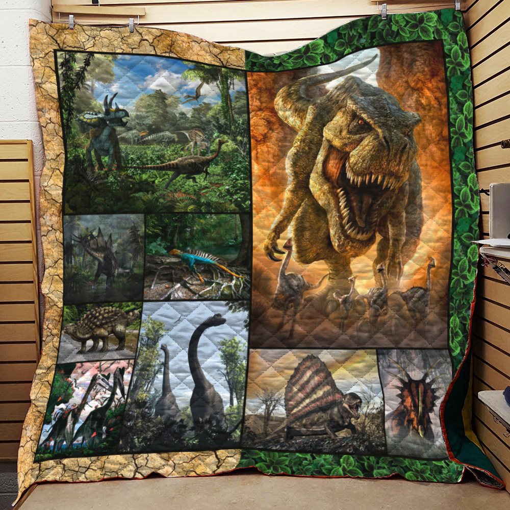 Dinosaurus World Quilt Blanket