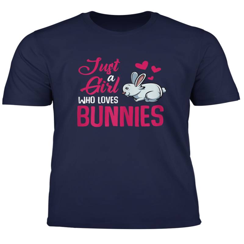 Just A Girl Who Loves Bunnies Adorable Cute Rabbit Animal T Shirt