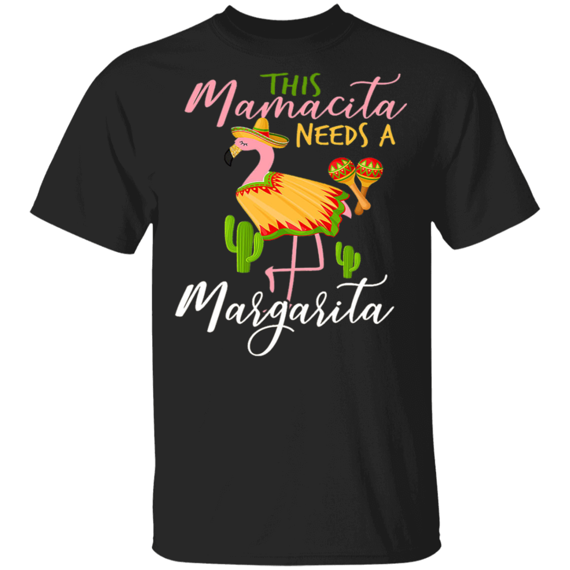 Womens Womens This Mamacita Needs A Margarita Shirt Flamingo T-Shirt Family Gift Ideas