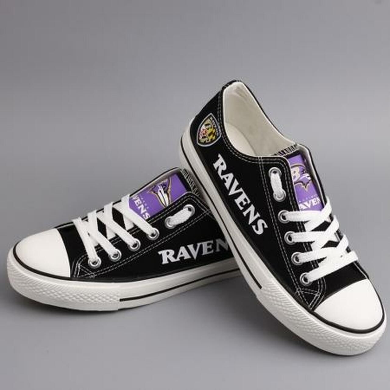 Baltimore Ravens Low Top, Ravens Running Shoes, Tennis Shoes Shoes15169