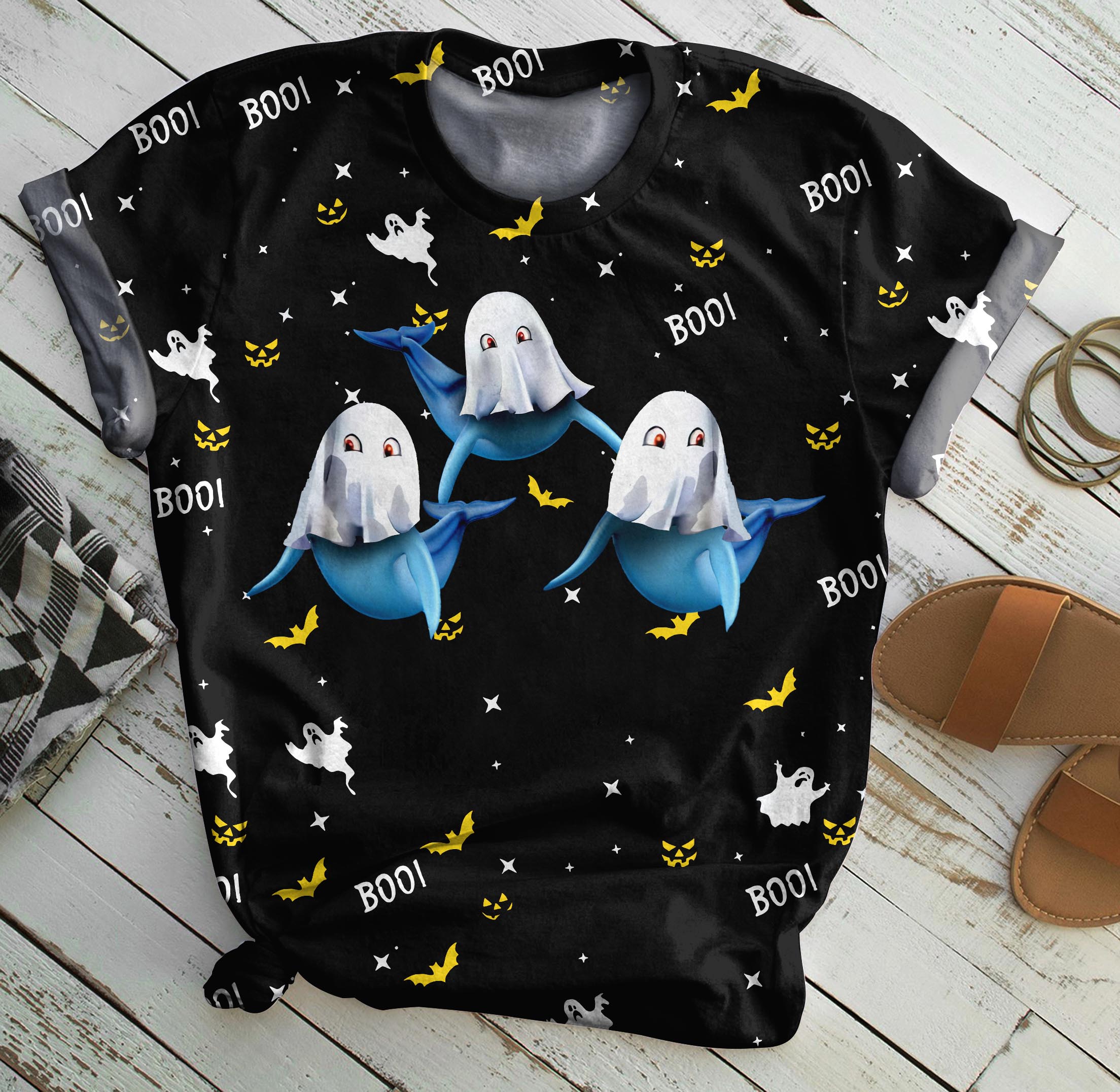 Dolphin Boo Boo All Over Print T-Shirt