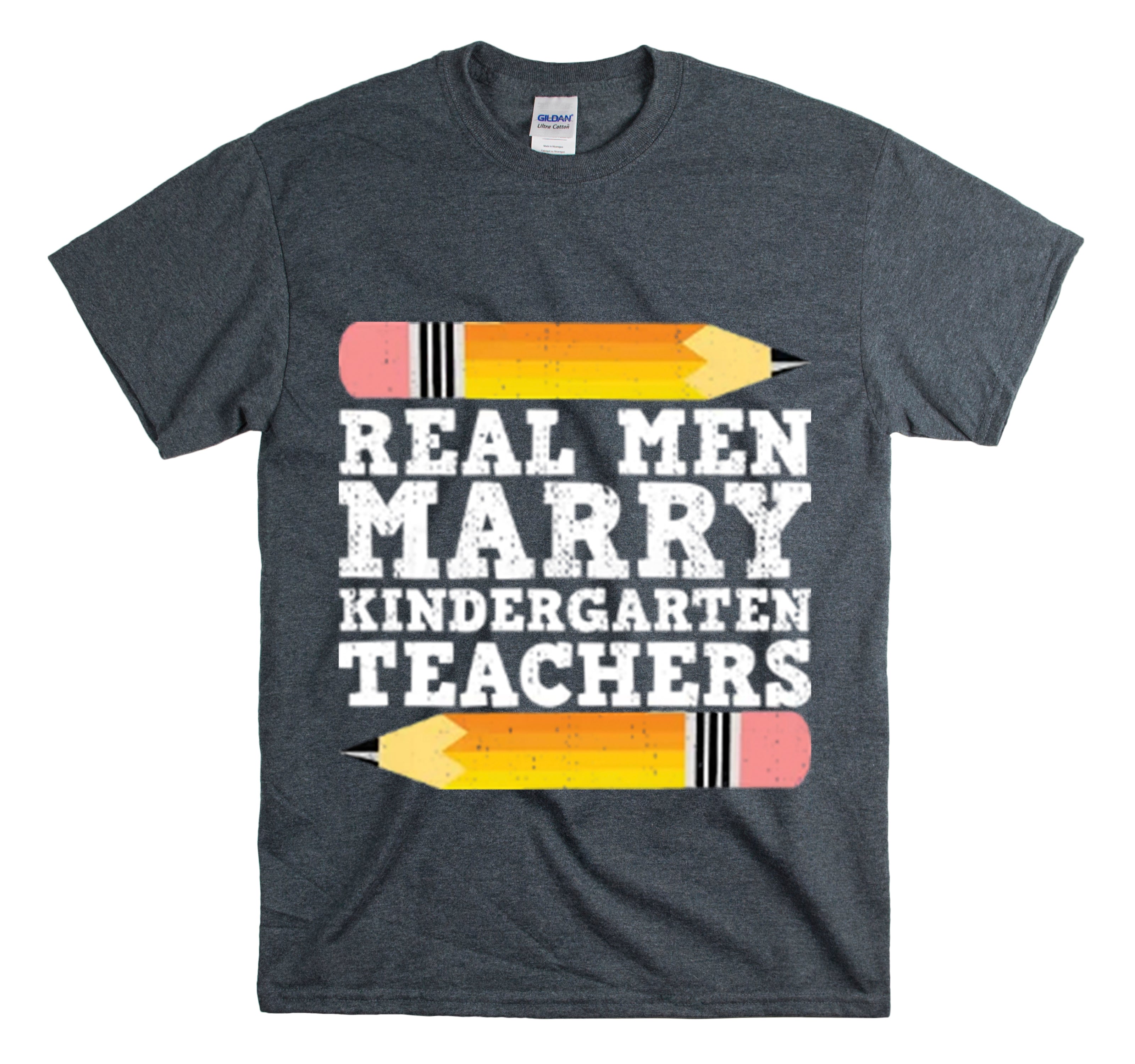 Shirt Funny Real Guys Marry Teachers Appreciation Teaching Classroom Educator School T-Shirt Unisex Heavy Cotton Tee