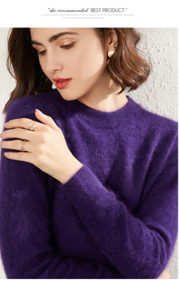 100% Mink Cashmere Sweater Women 2022 Autumn Winter Clothes Super Warm Sweater Jumper Female Pull Femme Hiver Basic Pullovers alx