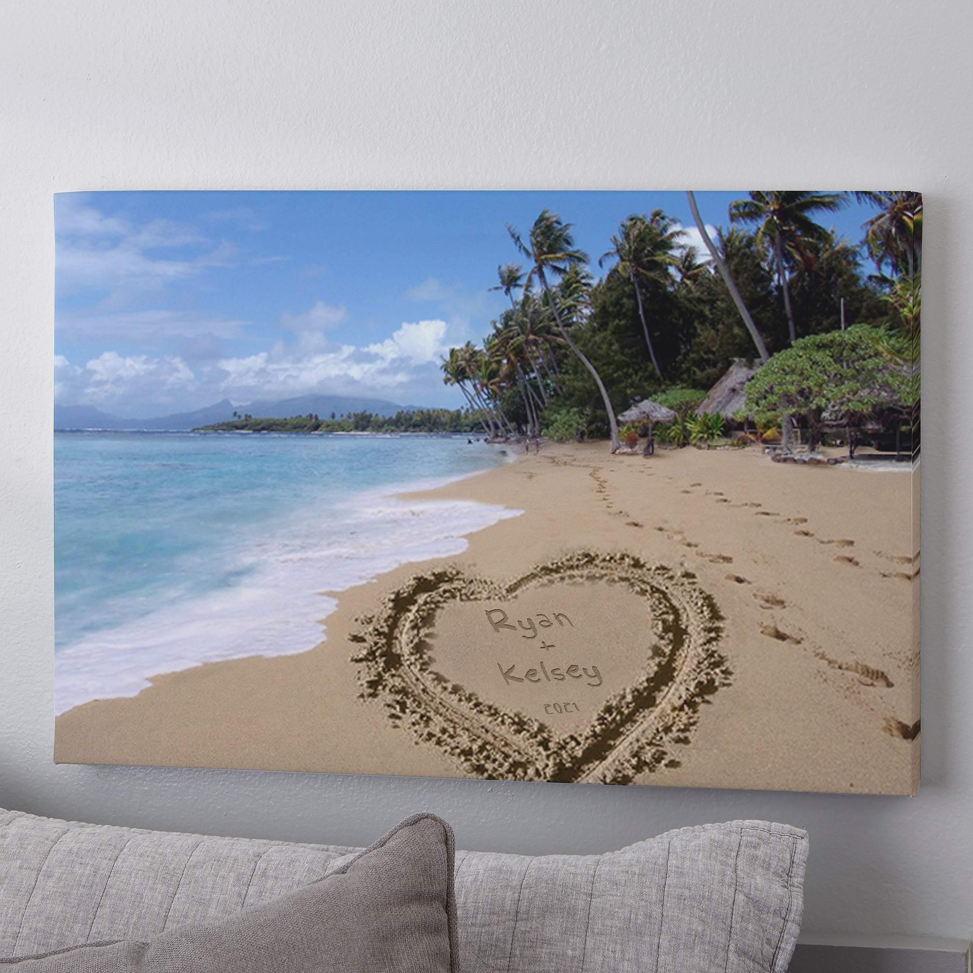 [Personalized Name ] Our Paradise Island – Perfect Gift Couple, Gift For Family, Gift For Home Decor, Best Idea Gift – Matte Canvas, Wall Art, Canvas Prints