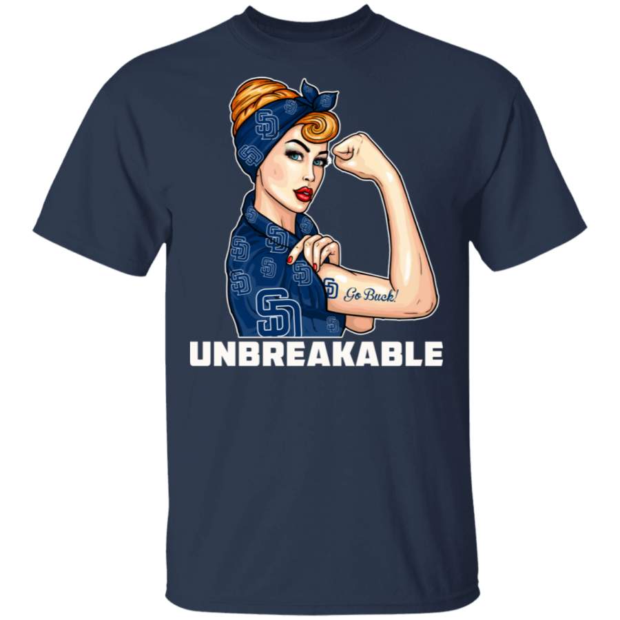 Beautiful Girl Unbreakable Go San Diego Padres T Shirt