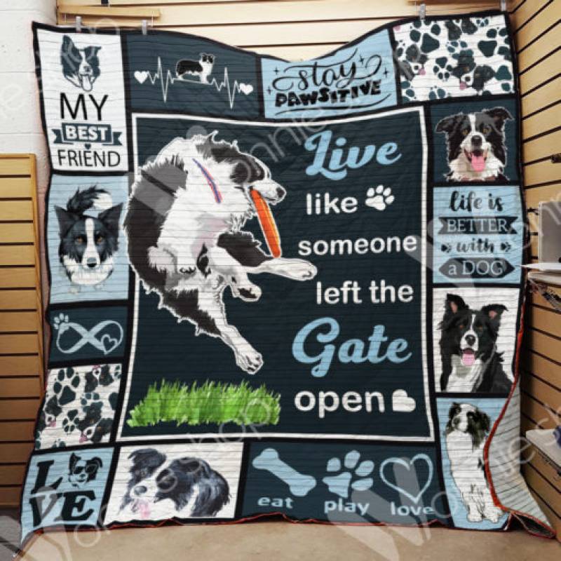 Border Collie Dog Blanket NOV1501 90O35