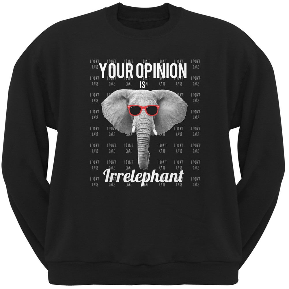 Paws – Elephant Your Opinion Is Irrelephant Red Adult Sweatshirt