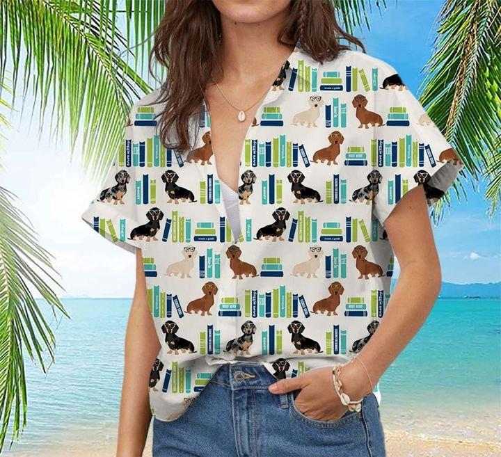 Dachshund Lovers Book Hawaii Shirt Ha82266