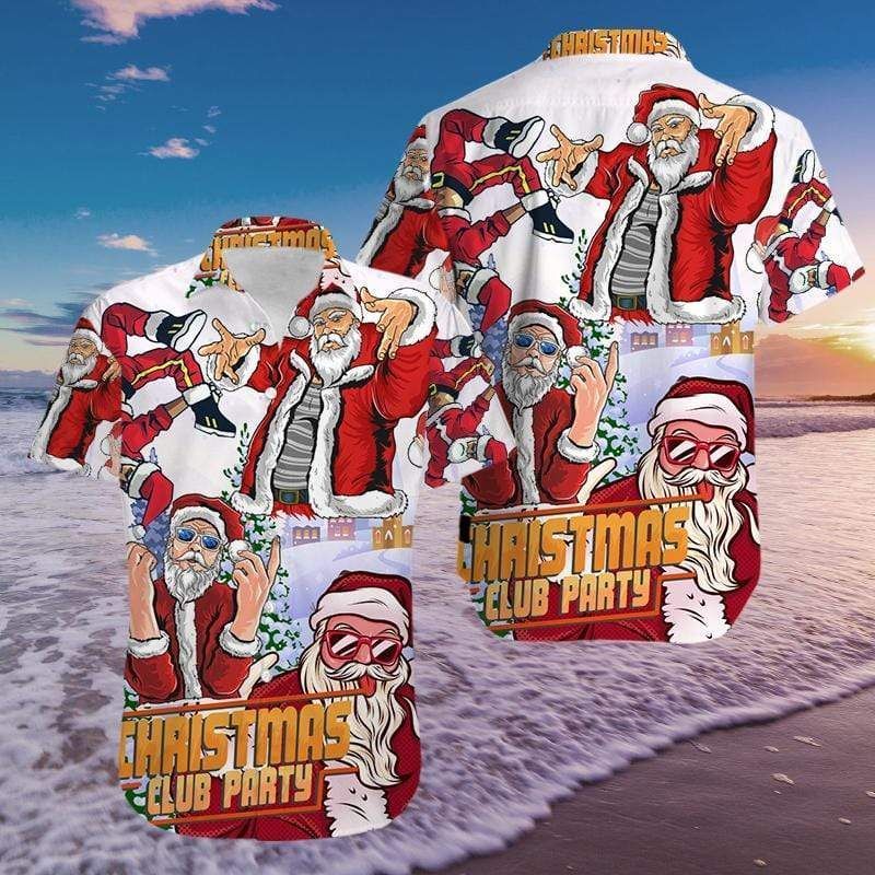 Check Out This Awesome Hawaii Aloha Shirts Christmas Club Party Santa Claus Ha36158