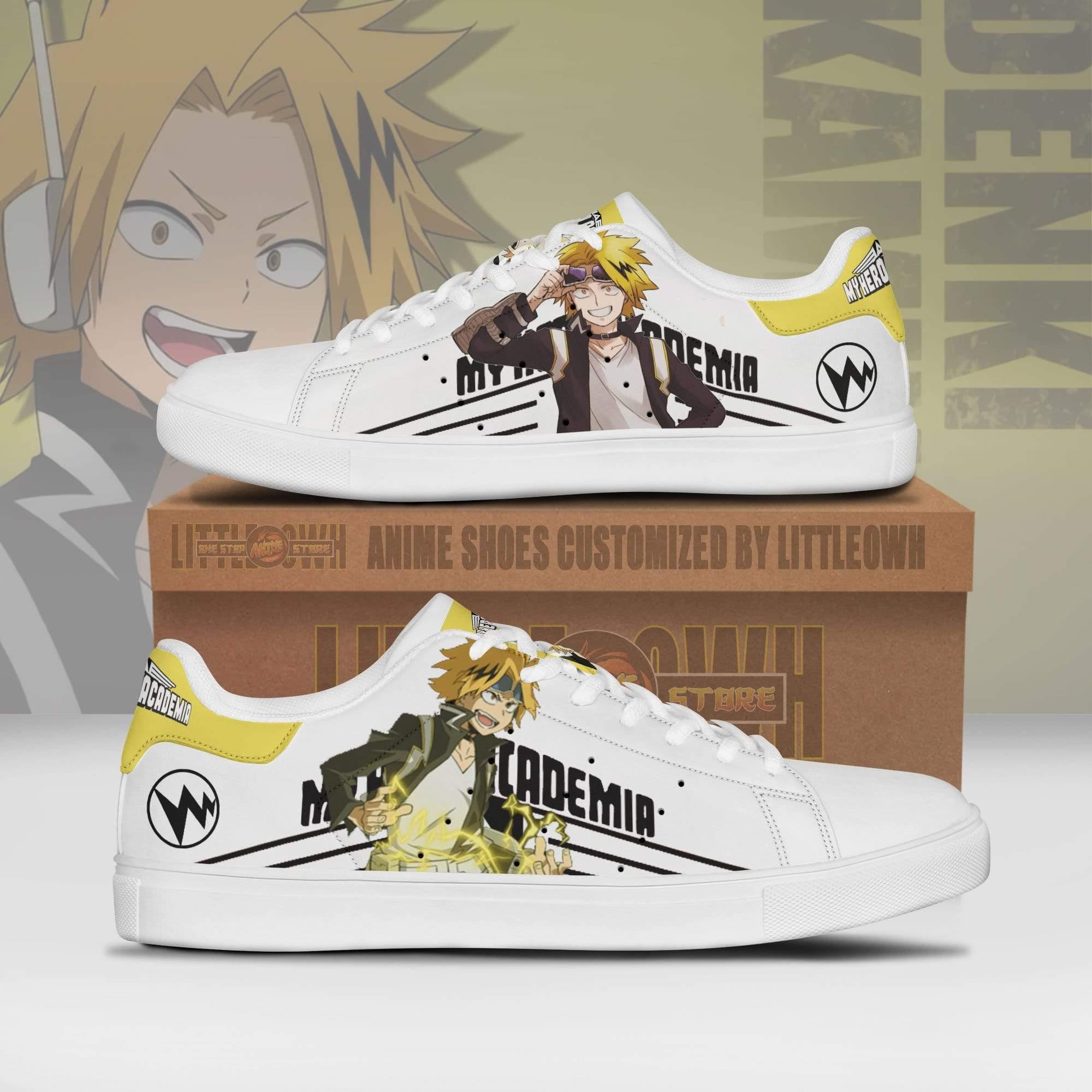 Denki Kaminari Sneakers Custom My Hero Academia Anime Shoes