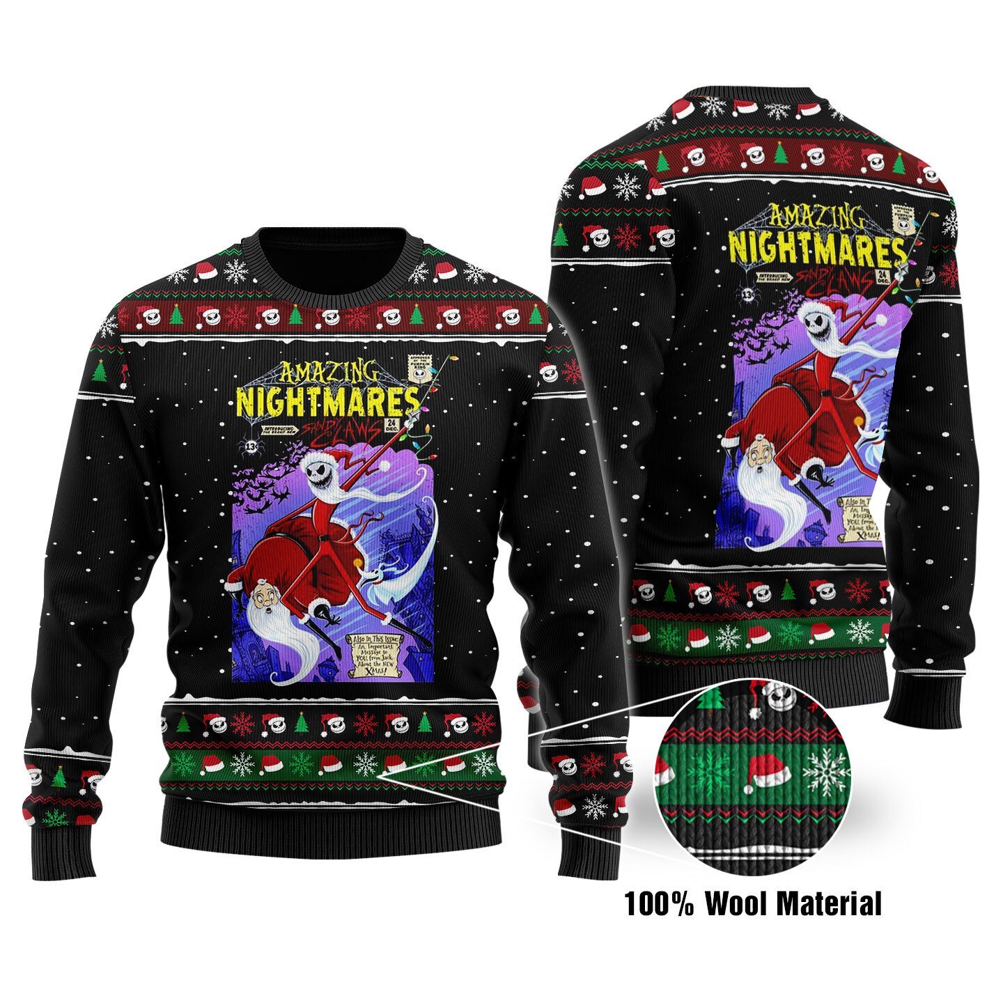 Amazing Nightmares Christmas Ugly Sweater | Unisex | Full Size | Adult | Colorful | US1665