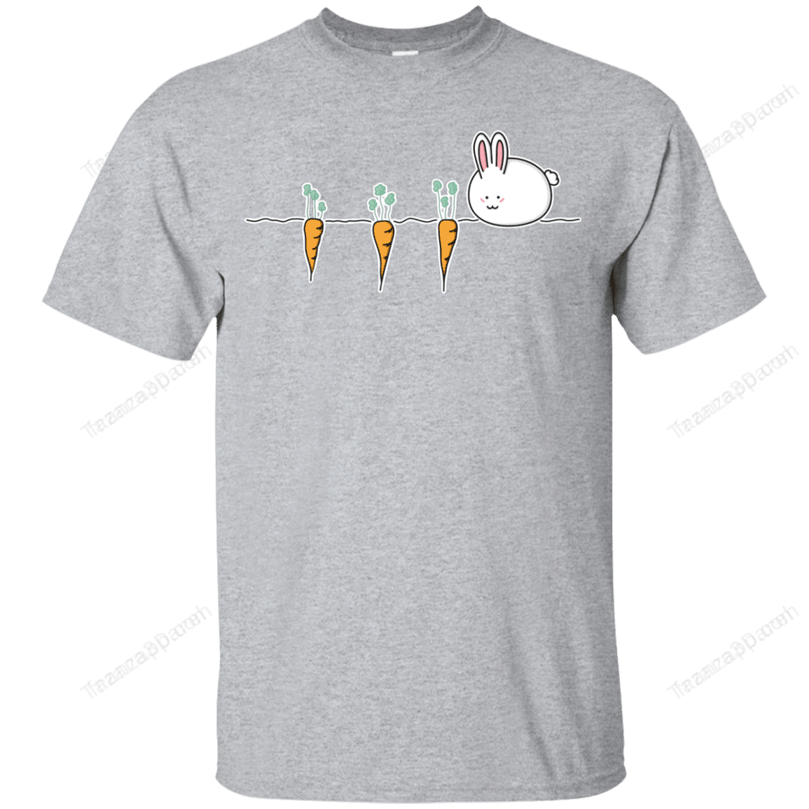 Kawaii Rabbit And Carrots Youth T-Shirt