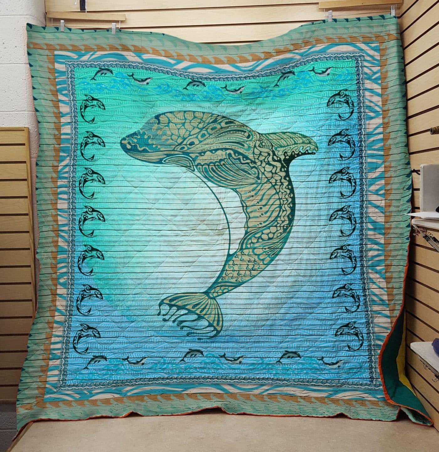 Lalasea Dolphin 2502049 3D Customized Quilt Blanket Esr786