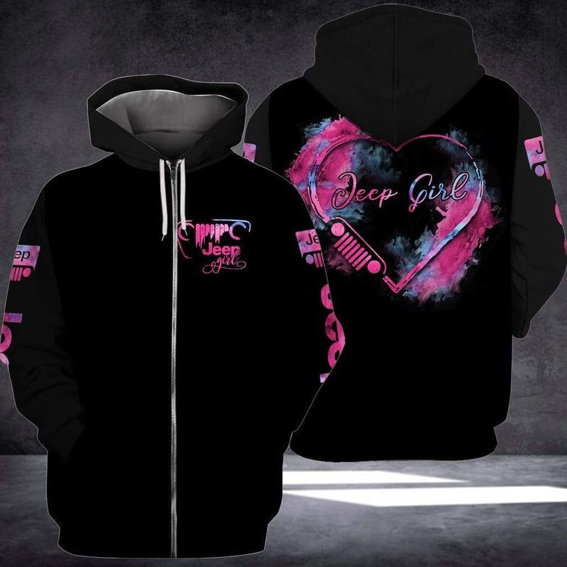 Jp Girl Heart Hoodie 3D