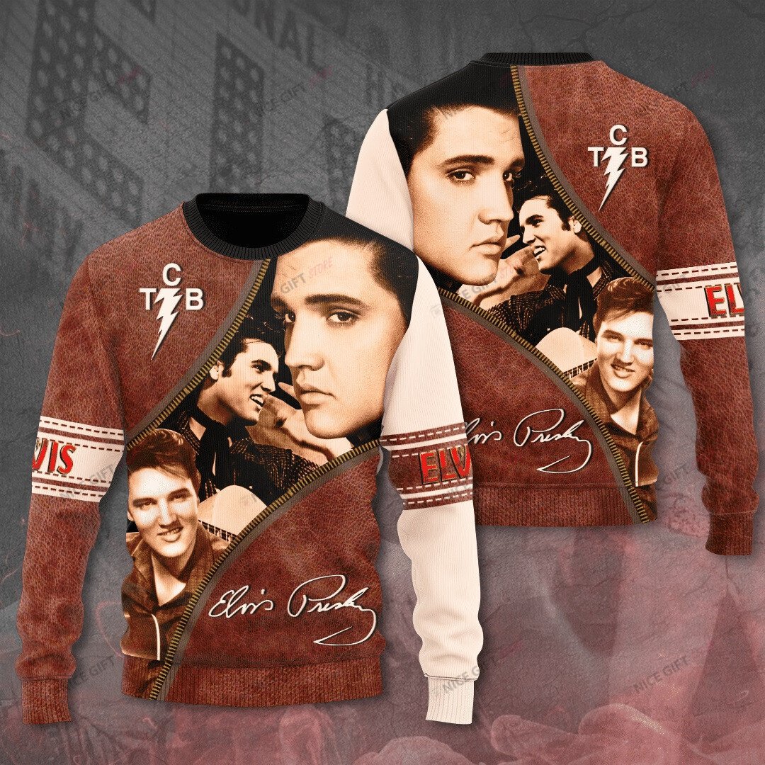 Elvis Presley Crewneck Sweatshirt 3Cs-T1A0