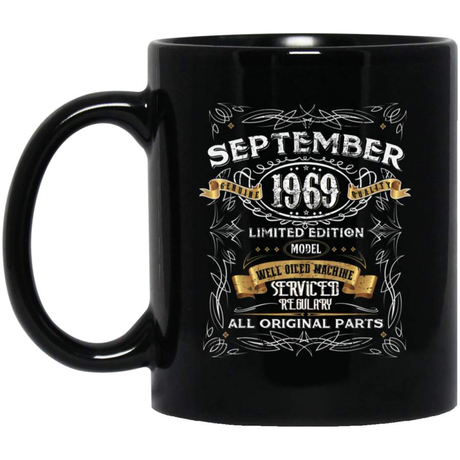 Classic 50th birthday men women gift Vintage September 1969 Coffee Mug