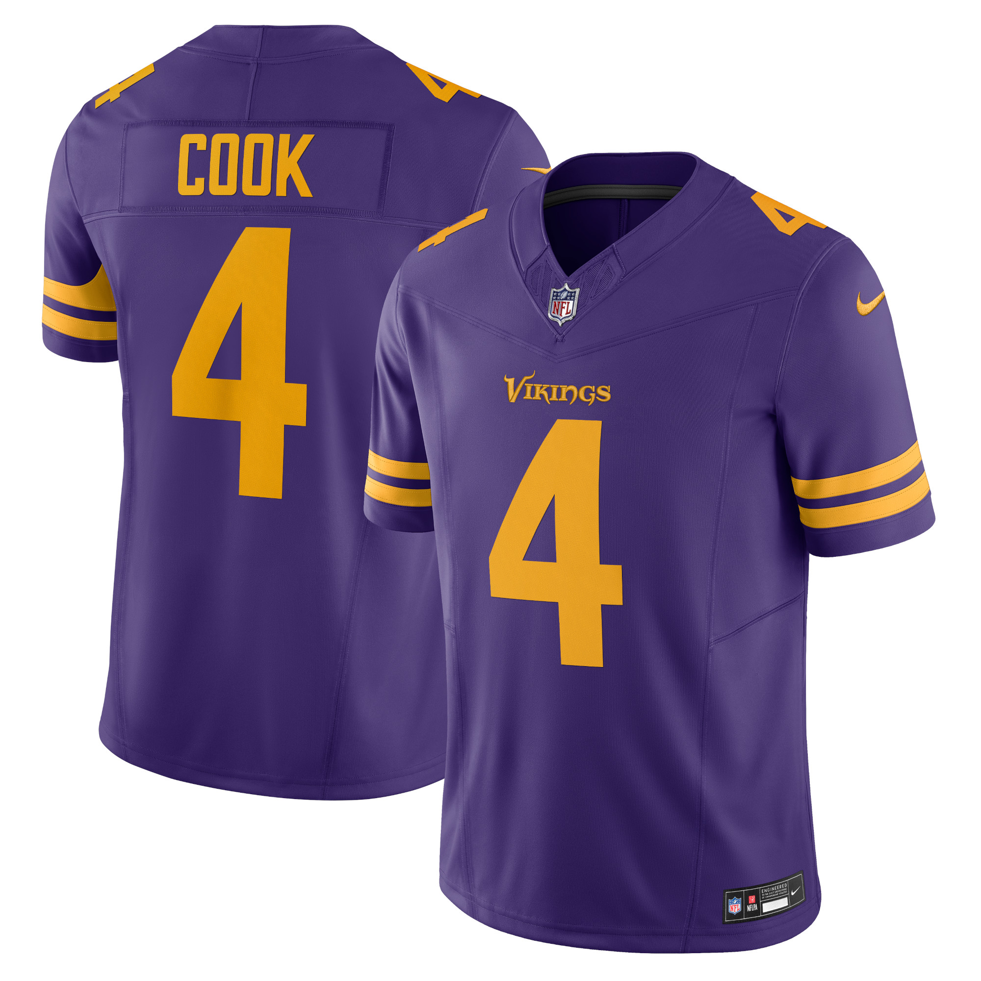 Dalvin Cook Minnesota Vikings Vapor F.U.S.E. Limited Jersey – Purple 2