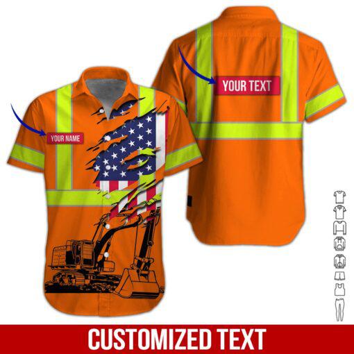 Operator Orange Workwear Custom Name Hawaii Shirt For Men And Women Ha19173