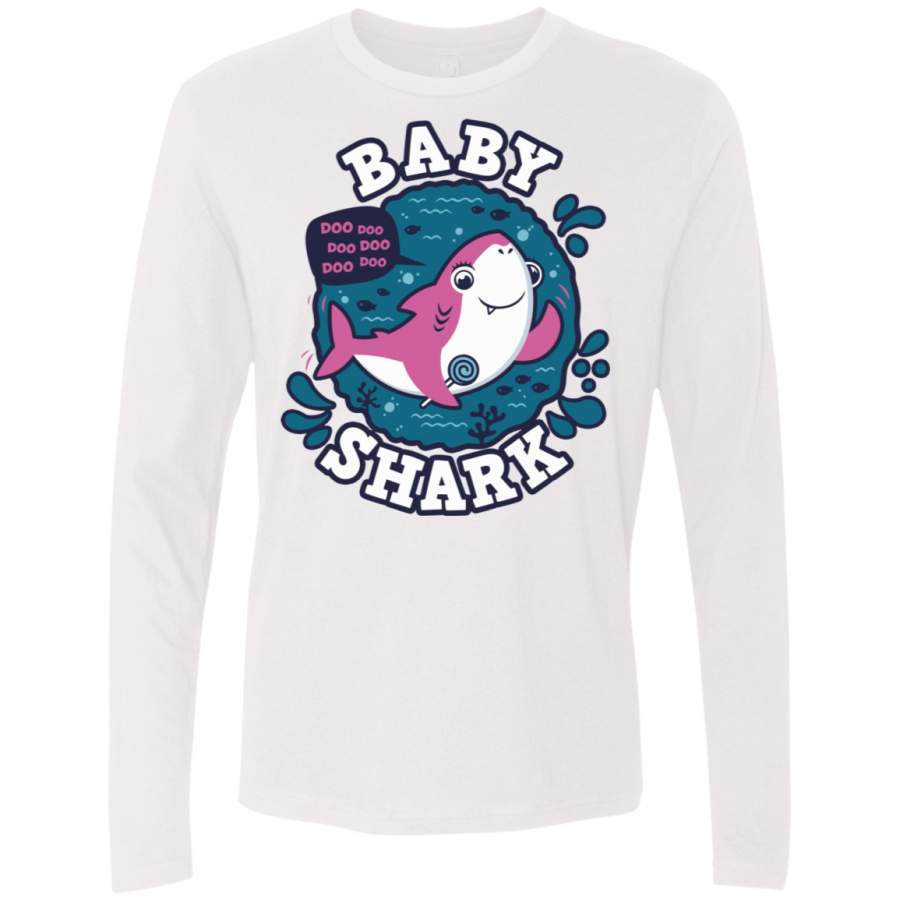 Shark Family trazo – Baby Girl Men’s Premium Long Sleeve