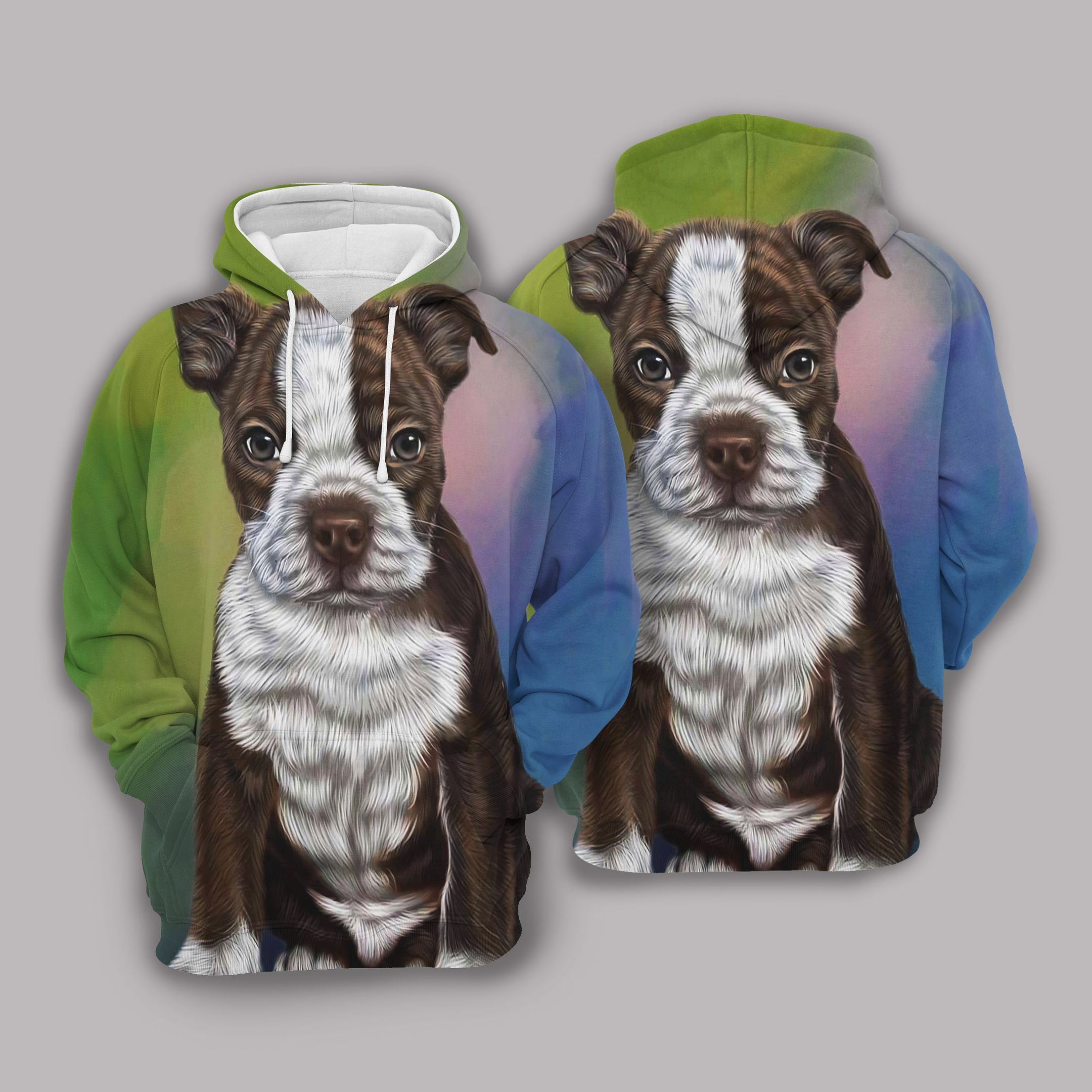 Boston Terrier Puppy Dog HU4965 Hoodie