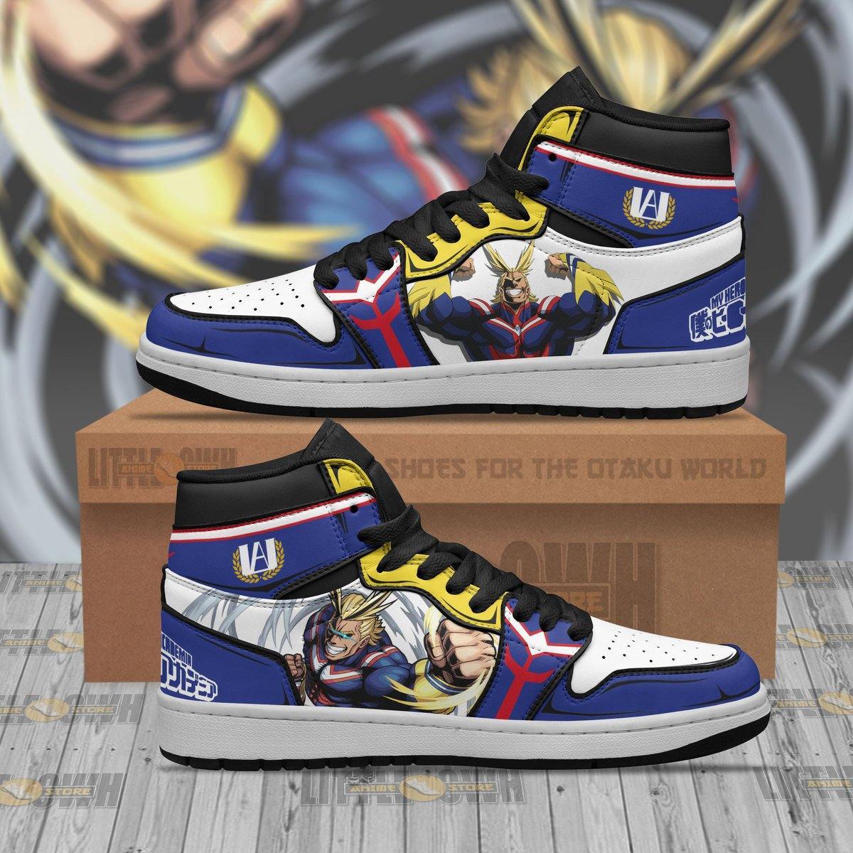 Al Might Toshinori Yagi Jd Sneakers Custom My Hero Academia Anime Shoes