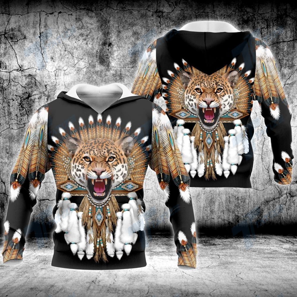 Native animals leopard 3D All Over Printed Shirt, Sweatshirt, Hoodie, Bomber Jacket Size S – 5XL