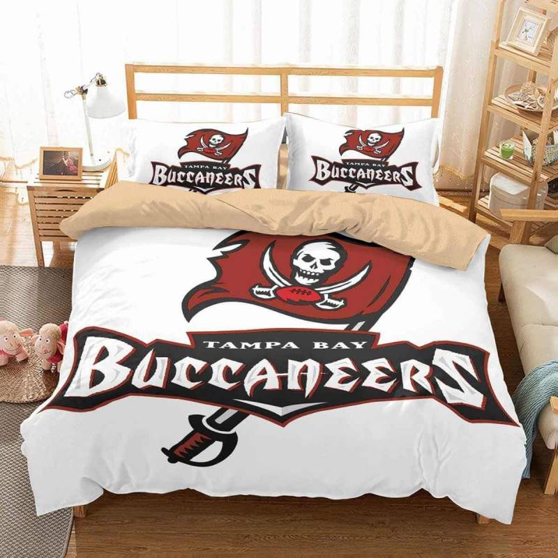 3D Customize Tampa Bay Buccaneers Bedding Set Duvet Cover Set Bedroom Set Bedlinen