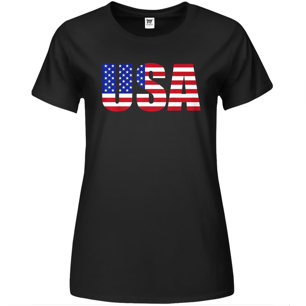 Usa Patriotic American Flag For Men Women Kids Boys Girls Us Premium Womens T Shirts