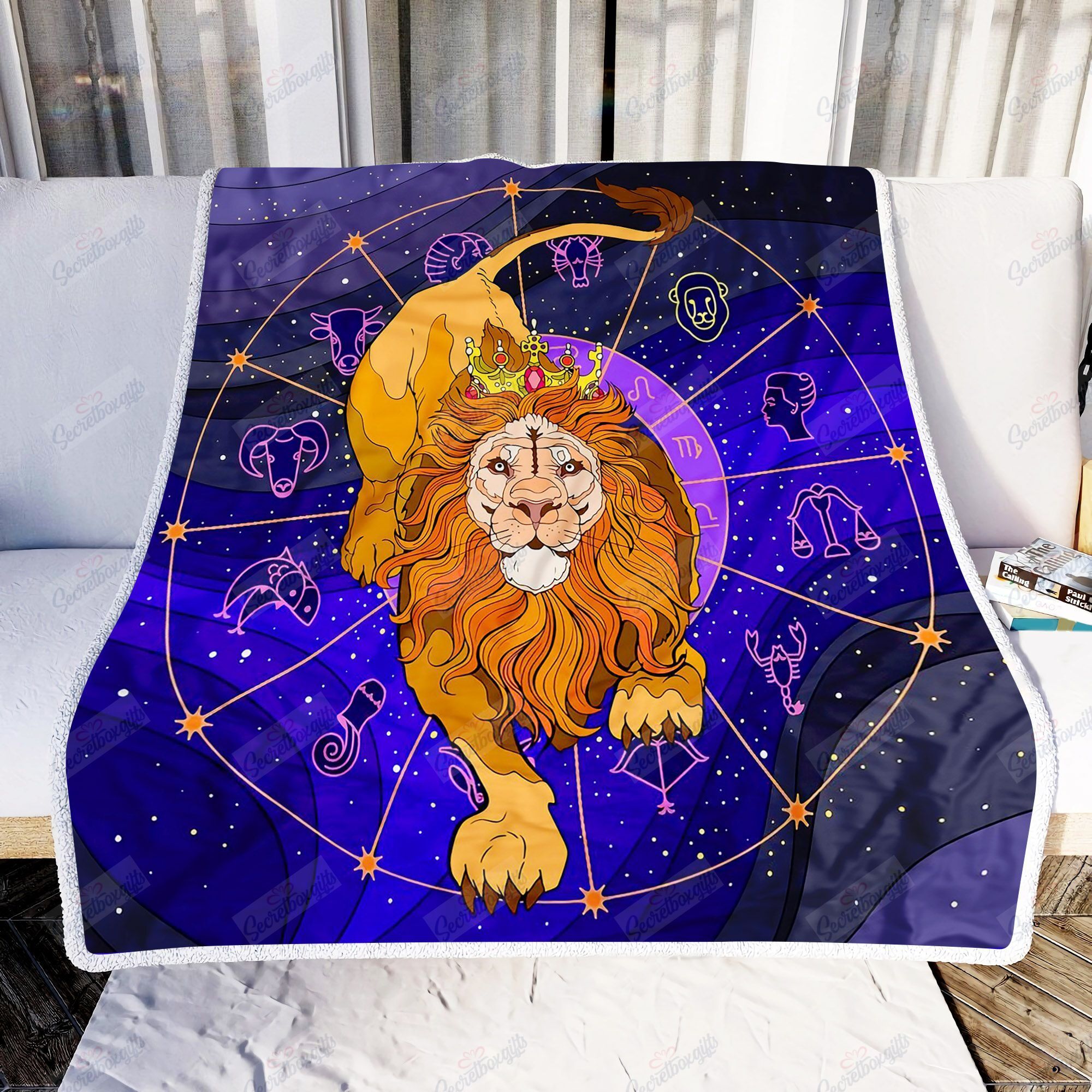 Zodiac Lion Ni2202040Yd Fleece Blanket