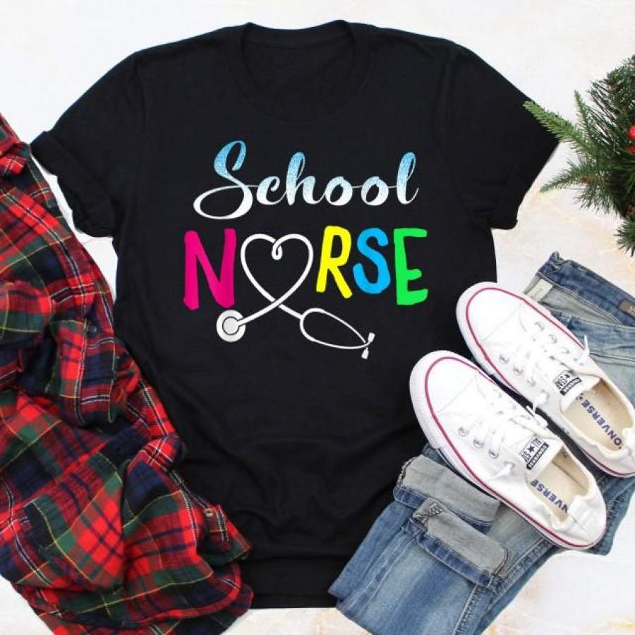 Gifts For Nurse – School Nurse Gift Nursing Love T-Shirt