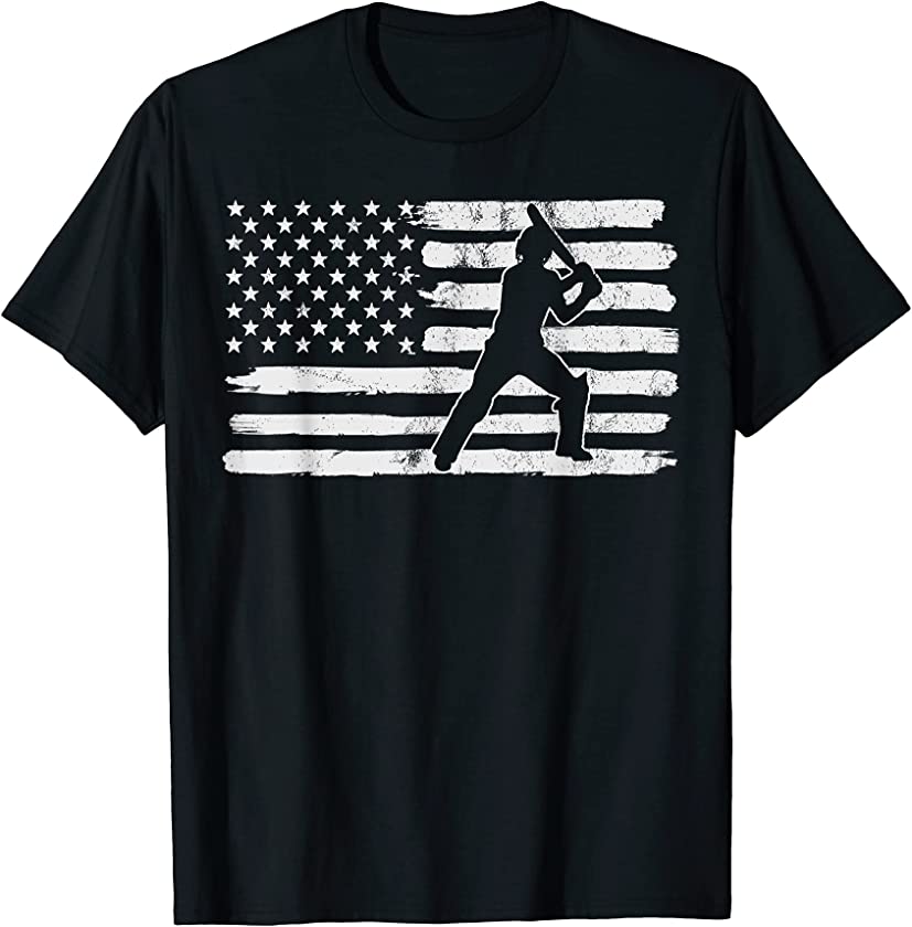 4th Of July Cricket USA US Flag States Vintage T-Shirt