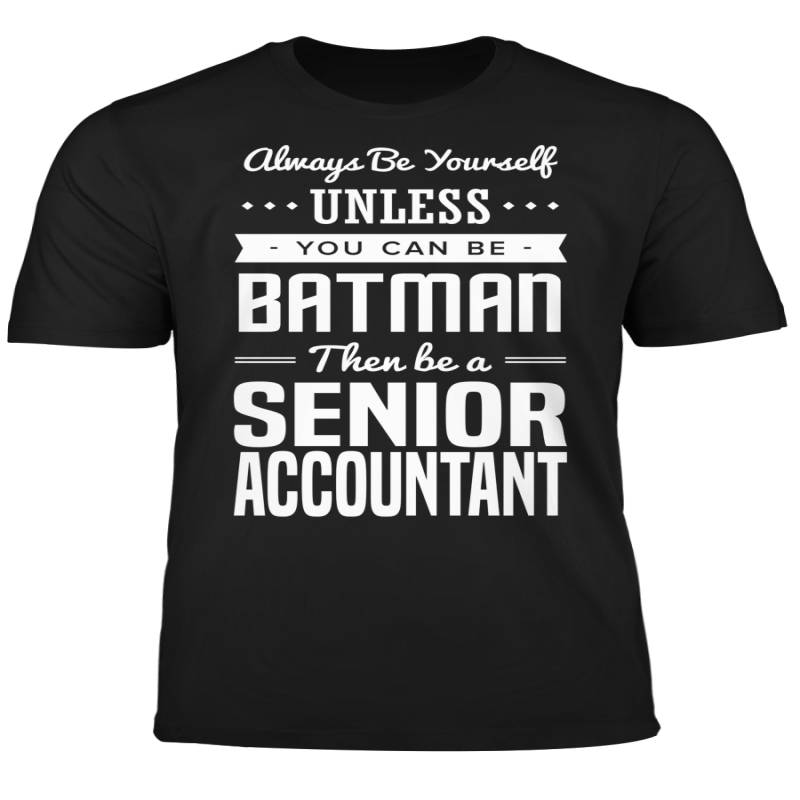 You Can Be A Batman Then Be A Senior Accountant Tshirt