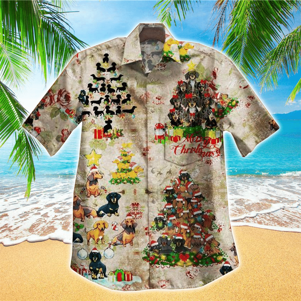 Hot Dachshund Noel Hawaii Shirt Aloha Ha42162