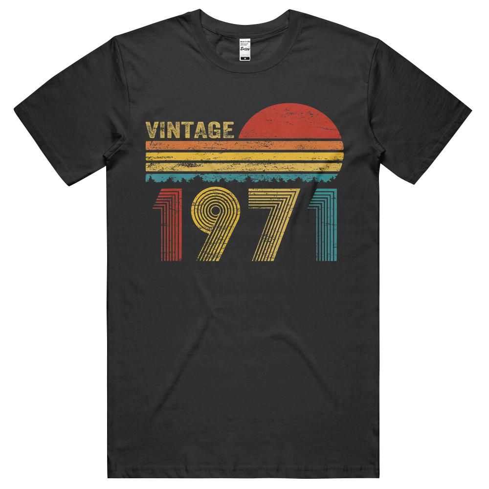 50th Birthday Gift – Vintage 1971 Retro Bday 50 Years Old Unisex Shirt