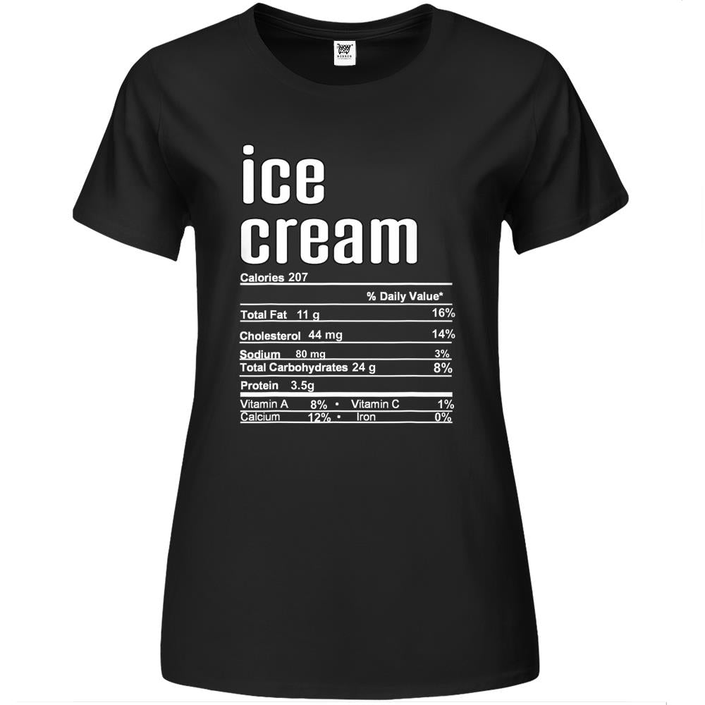 Nutritional Facts Shirt, Nutritional Facts Premium Womens T Shirts, Black King Nutrition Facts Shirt, Black King Nutritional Facts Shirt For Men Black King Gift Ice Cream Premium Womens T Shirts