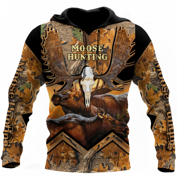 Moose Hunting 3D All Over Printed Shirts For Men Lam