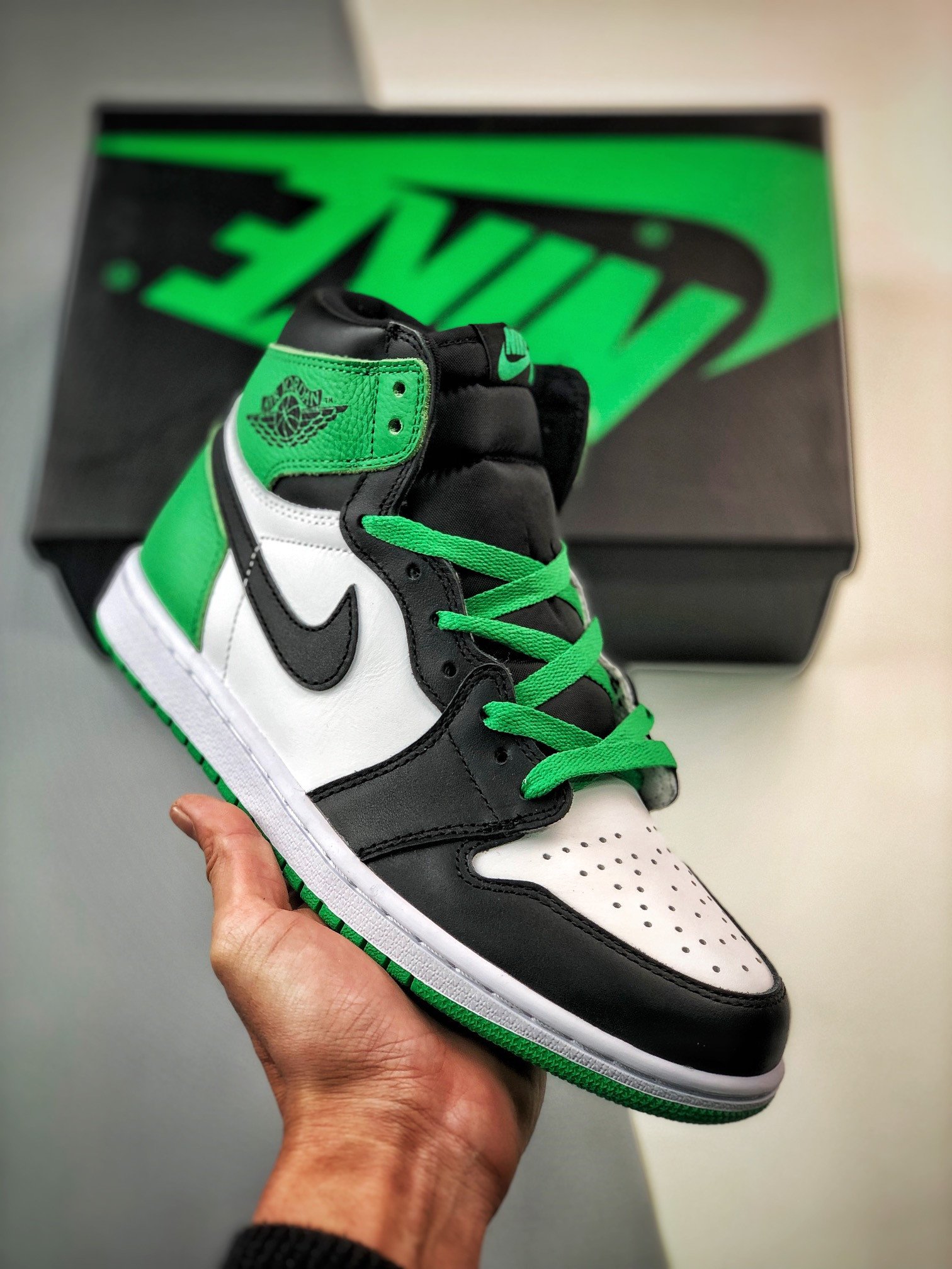 JD 1 High OG BlackLucky Green-White DZ5485-031 5342121