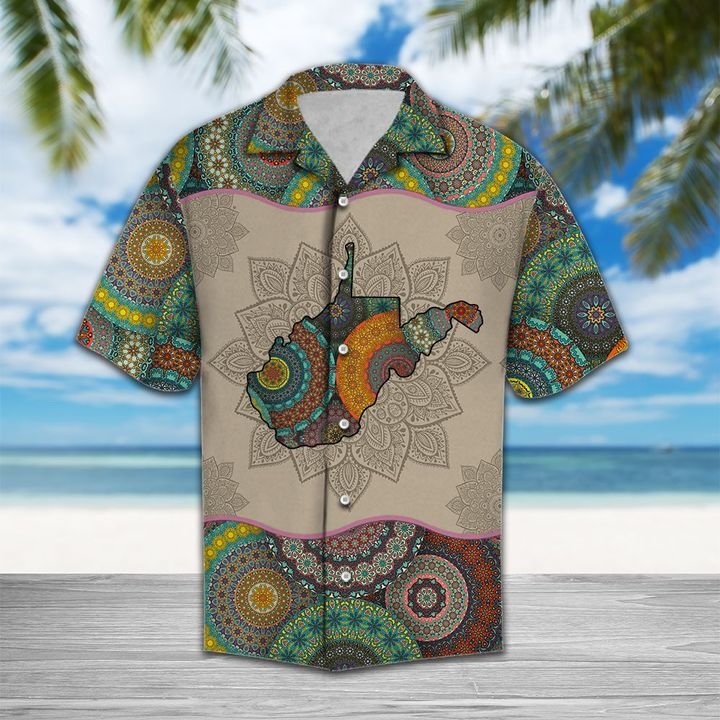 Awesome West Virginia Mandala Hawaiian Shirt Summer Button Up For Men, Women, Couple