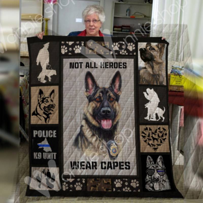 German Shepherd Police Dog Blanket AU0601 95O41