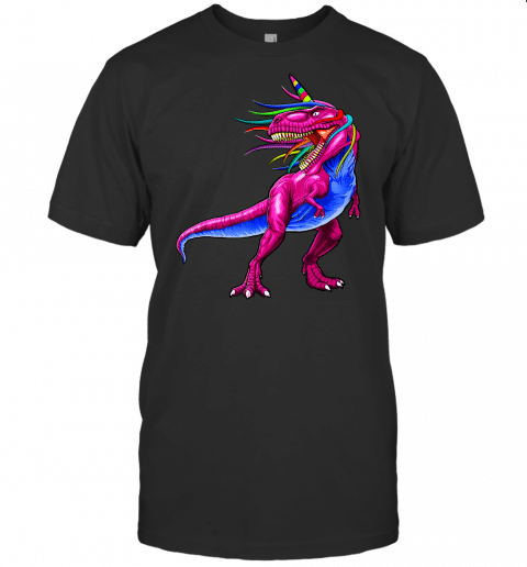 Unicorn Dinosaur T Rex Shirt Gift Women Men Kids Girl Boy T Shirt