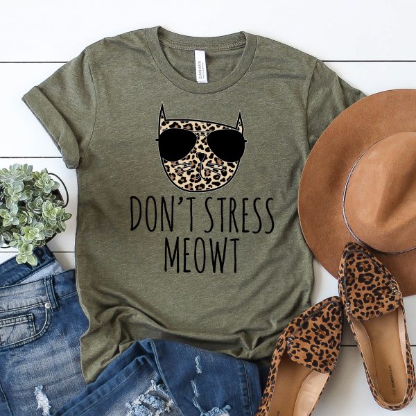 Don’T Stress Meowt Leopard Tee