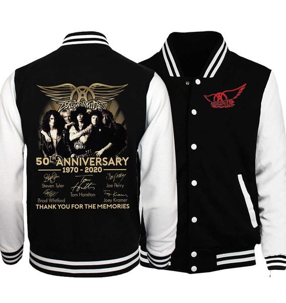 Aerosmith 50th Anniversary 1970-2020 Steven Tyler Joe Perry Jacket Sweatshirts